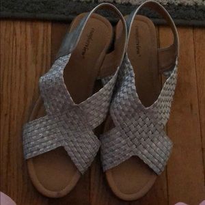 Comfortview Silver Dress Sandal 10W